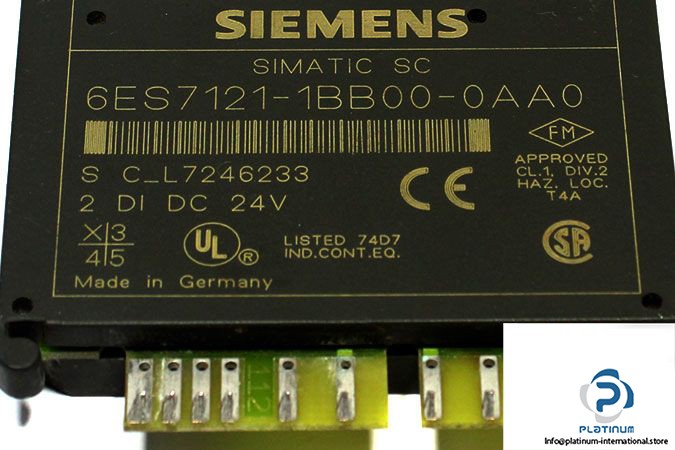 SIEMENS 6ES7121-1BB00-0AA0 ELECTRONIC SUBMODULE_6ES71211BB000AA0