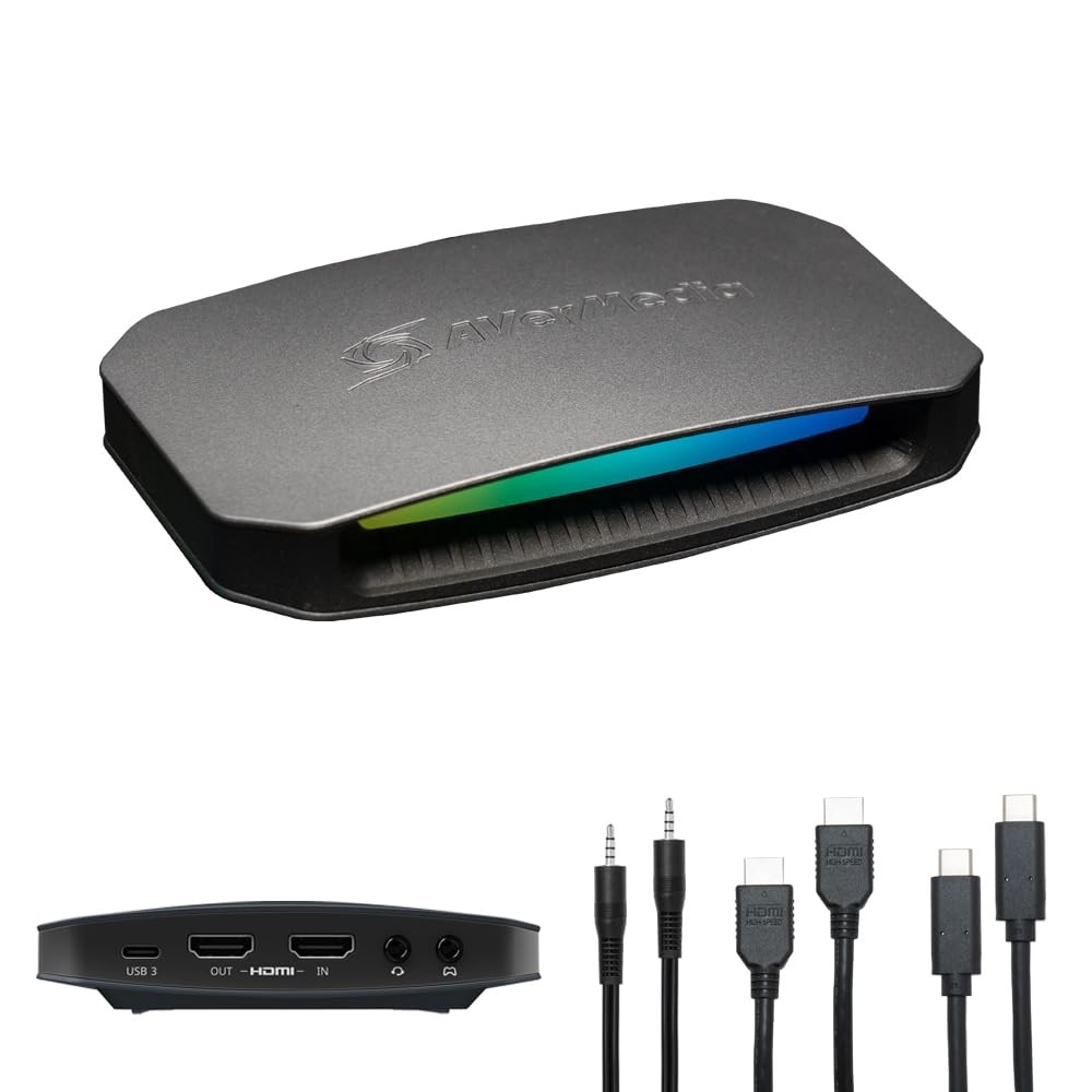 4K60 Capture Card with HDMI 2.1, Low Latency, 4K144/4K120 Passthrough, Game C...