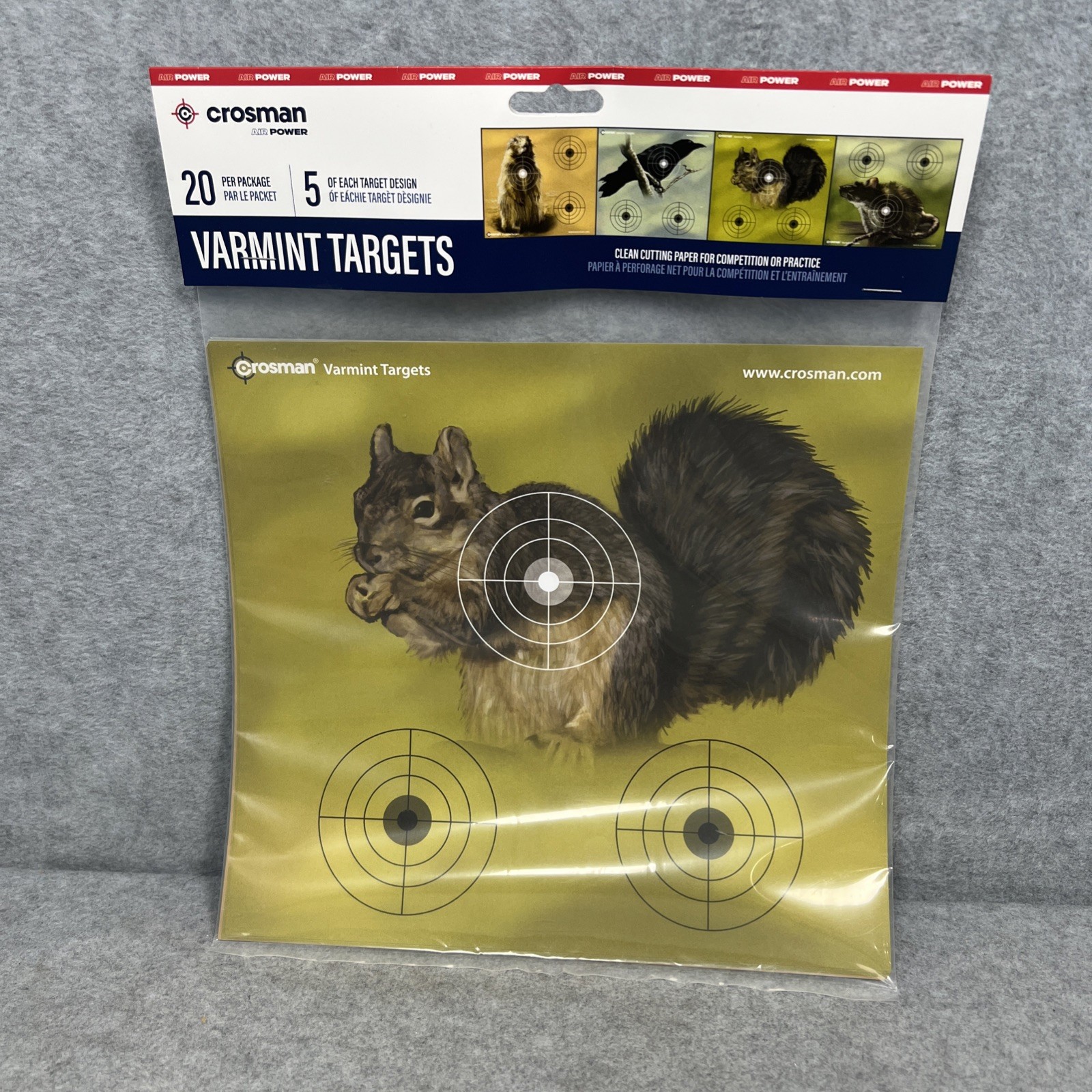 CROSMAN Varmint Targets 5 Each Of 4 Designs = 20 Total USA NIP