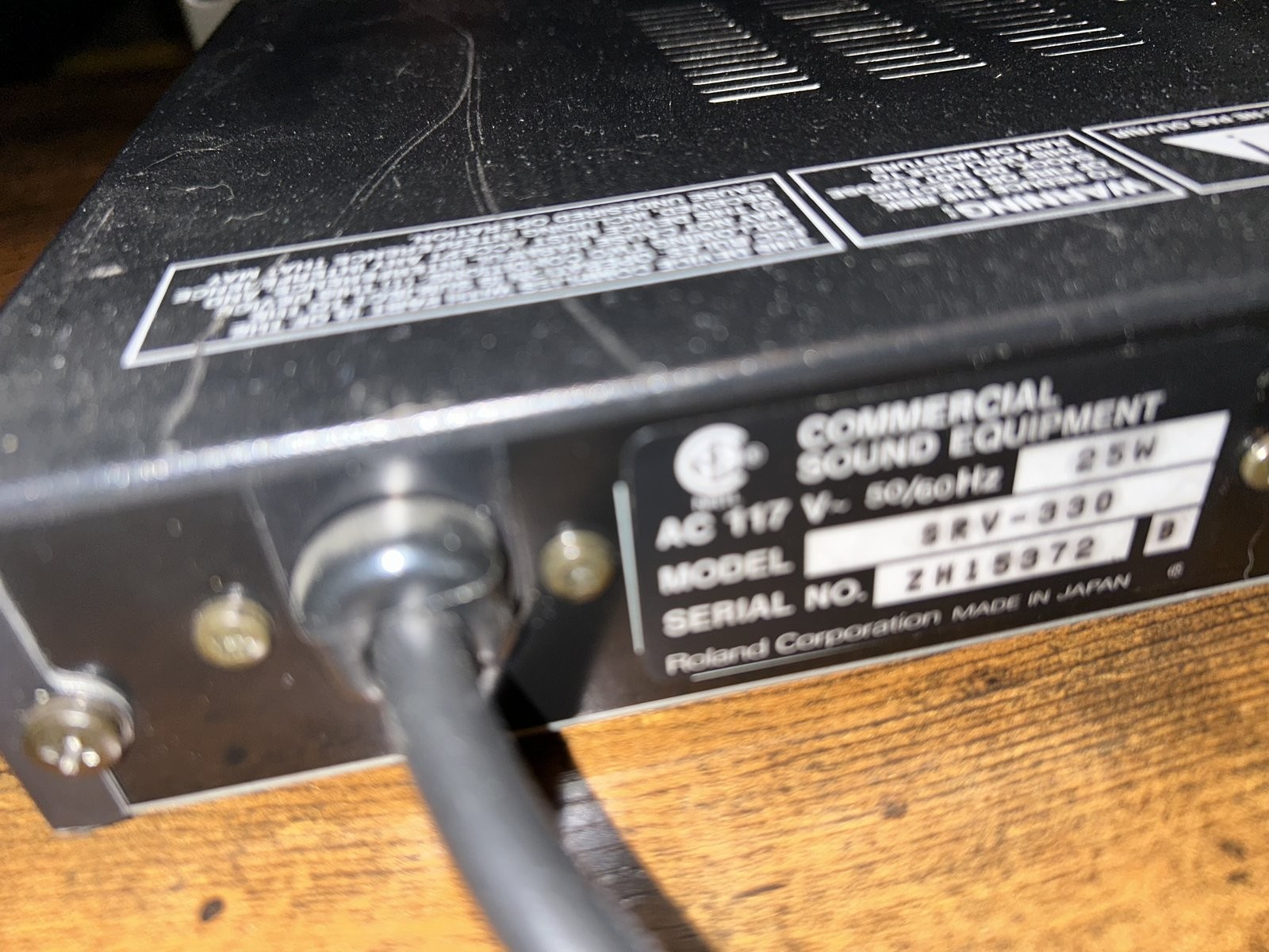 Roland SRV-330 Dimensional Space Reverb - Tested Working 1U Rack