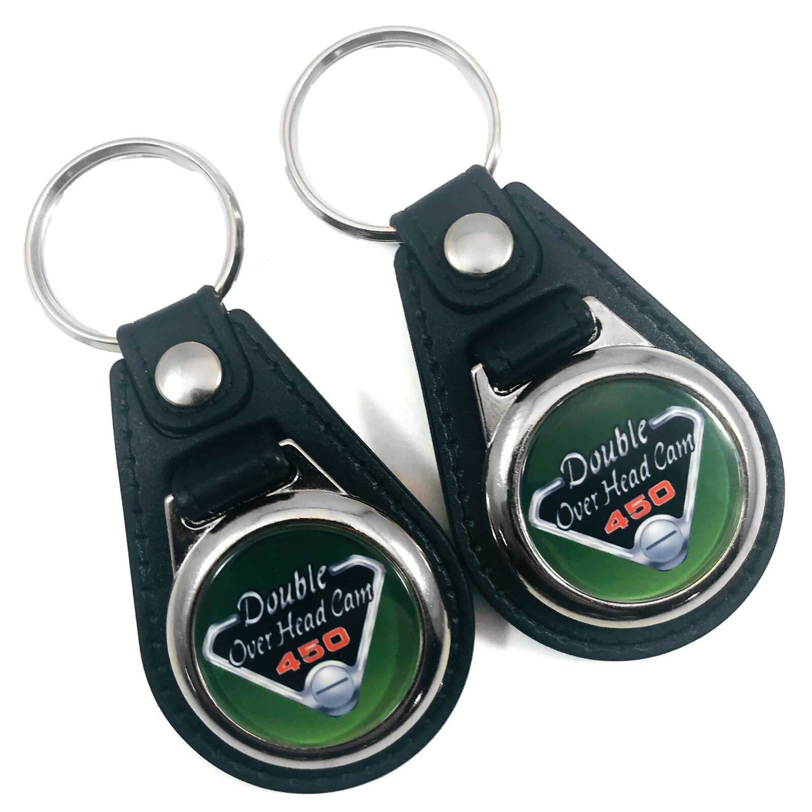 Keychain Fob Key Ring for CB450 DOHC (2-Pack)