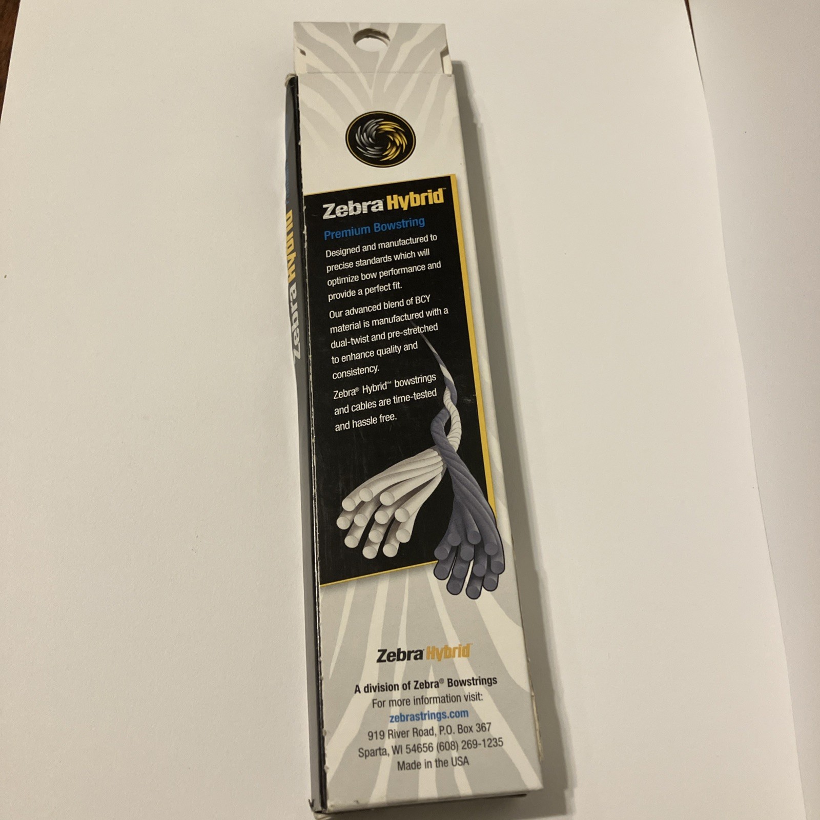 Zebra Hybrid Bowstring 38 3/4” MXB320/DGR Black/Black