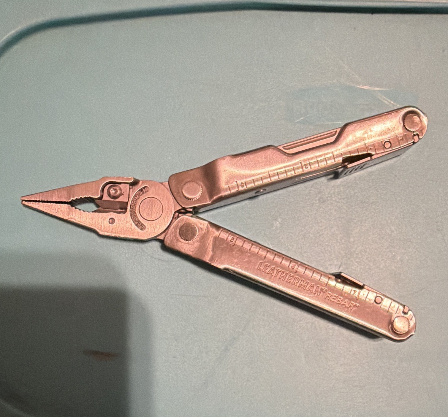 Leatherman Rebar Stainless Steel Multi-Tool Folding Pliers w/ Knife Blades