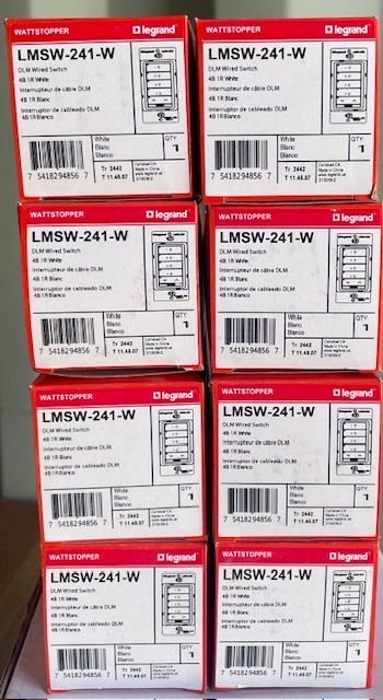 Wattstopper LMSW-241-W - Brand New (Lot of 8)