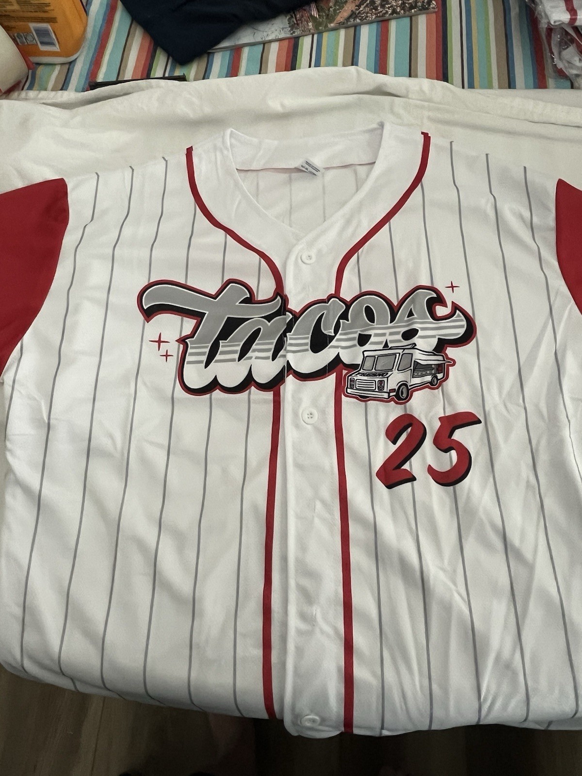 Fresno Grizzlies Taco Jersey SGA Adult XL New