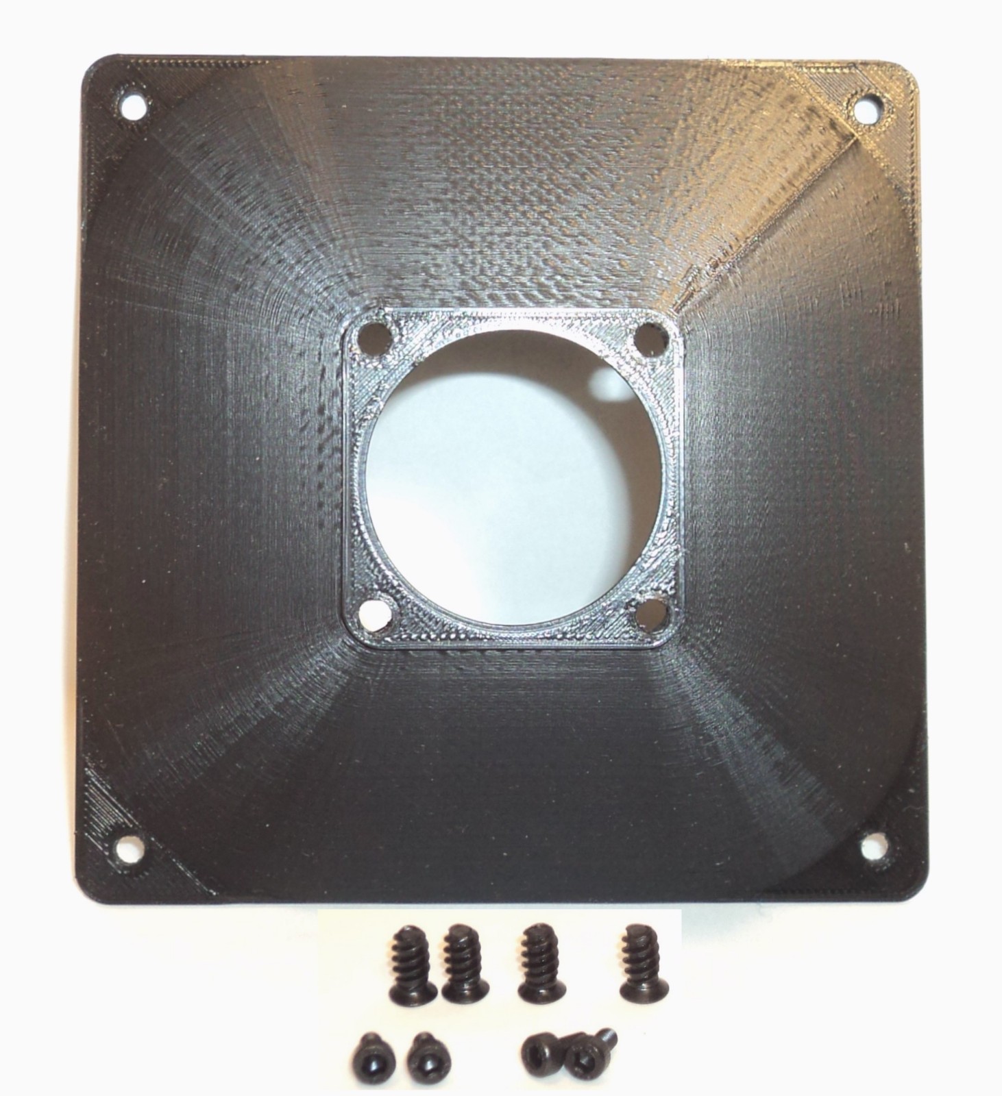 120mm to 40mm CENTERED OFFSET Computer Fan Adapter Converter Panel Hose Mount