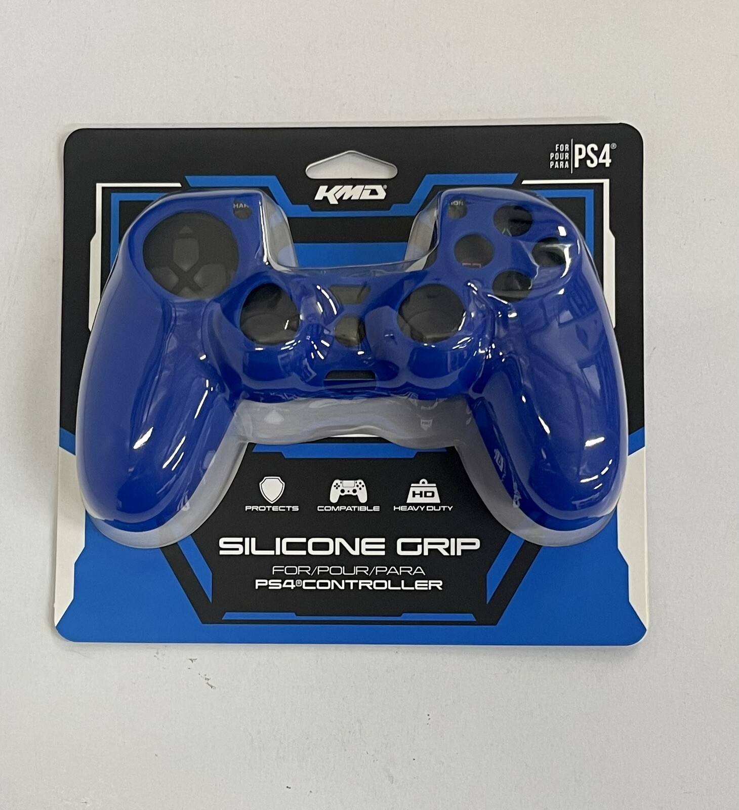 PS4 Case Controller Silicone Grip - Blue (KMD) Brand New & Sealed