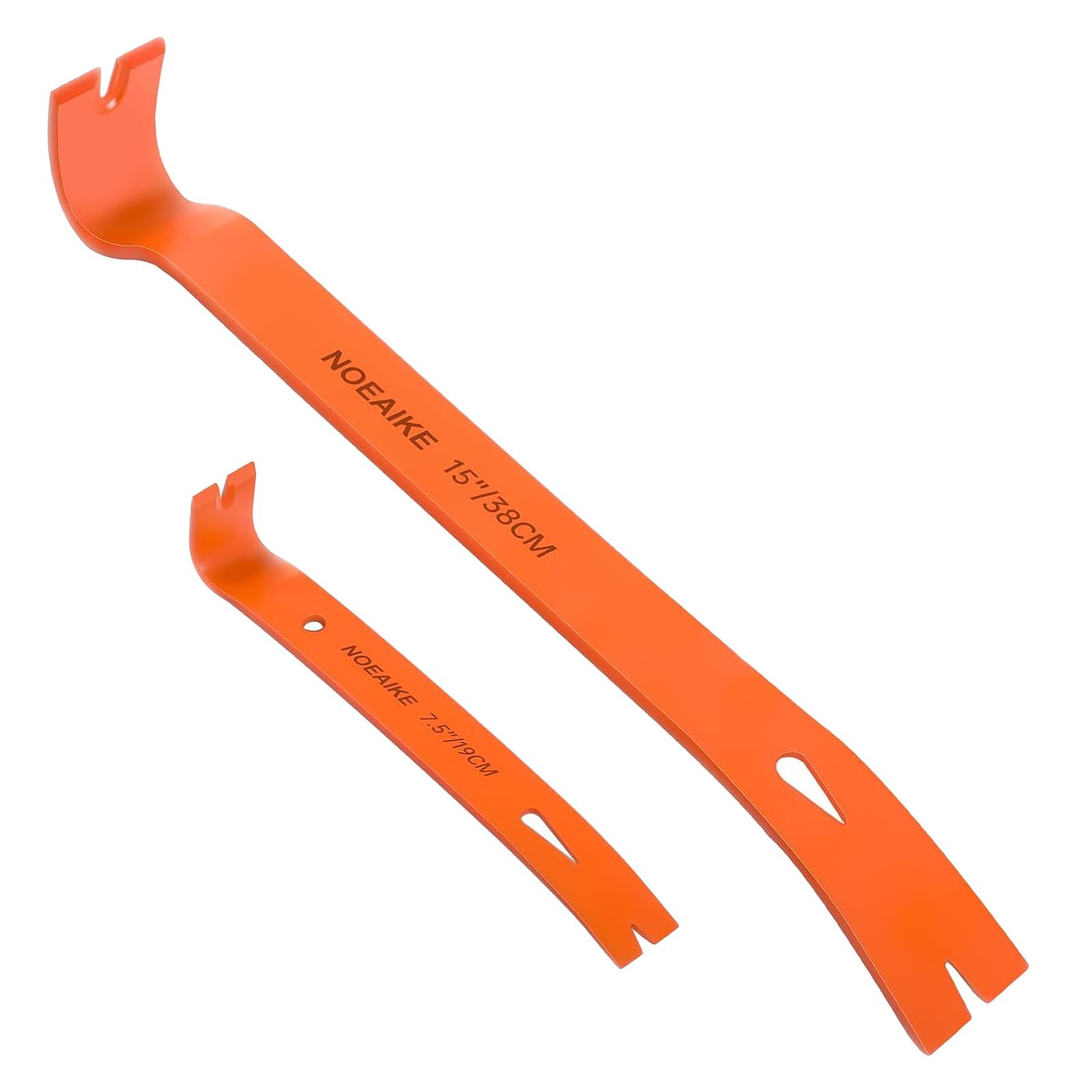 NOEAIKE 2-Pack Flat Pry Bar Set 7.5"/15" Crowbar with Nail Puller,Utility...