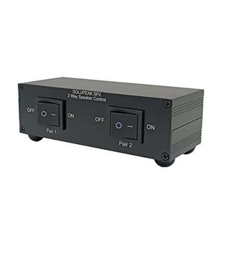 2 Zone Stereo Speaker Selector Switch Box for Multi-Channel Amp