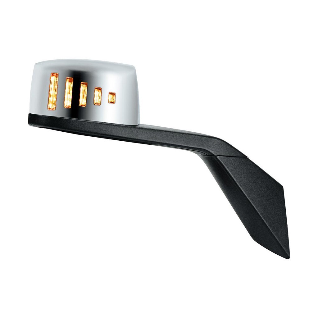 Hood Mirror w/ LED Lights for 2018-2024 Volvo VNL - Passenger Side