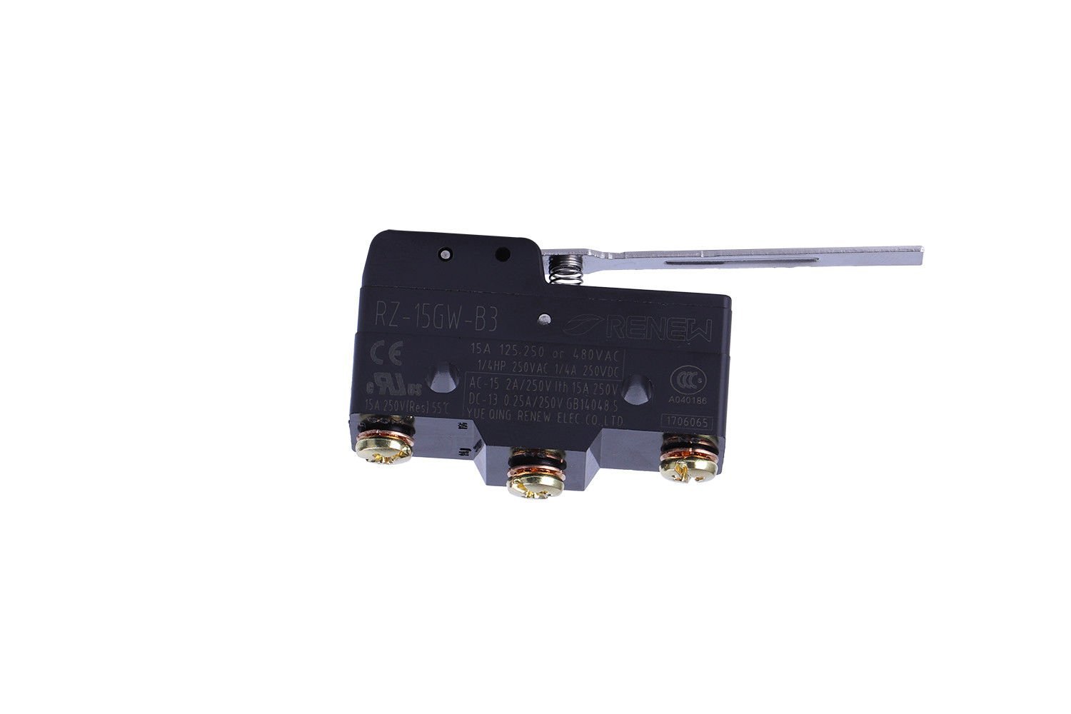 2pc RZ-15GW-B3 Momentary Limit Microswitch  Push Buttton SPDT Lever Hinge Roller