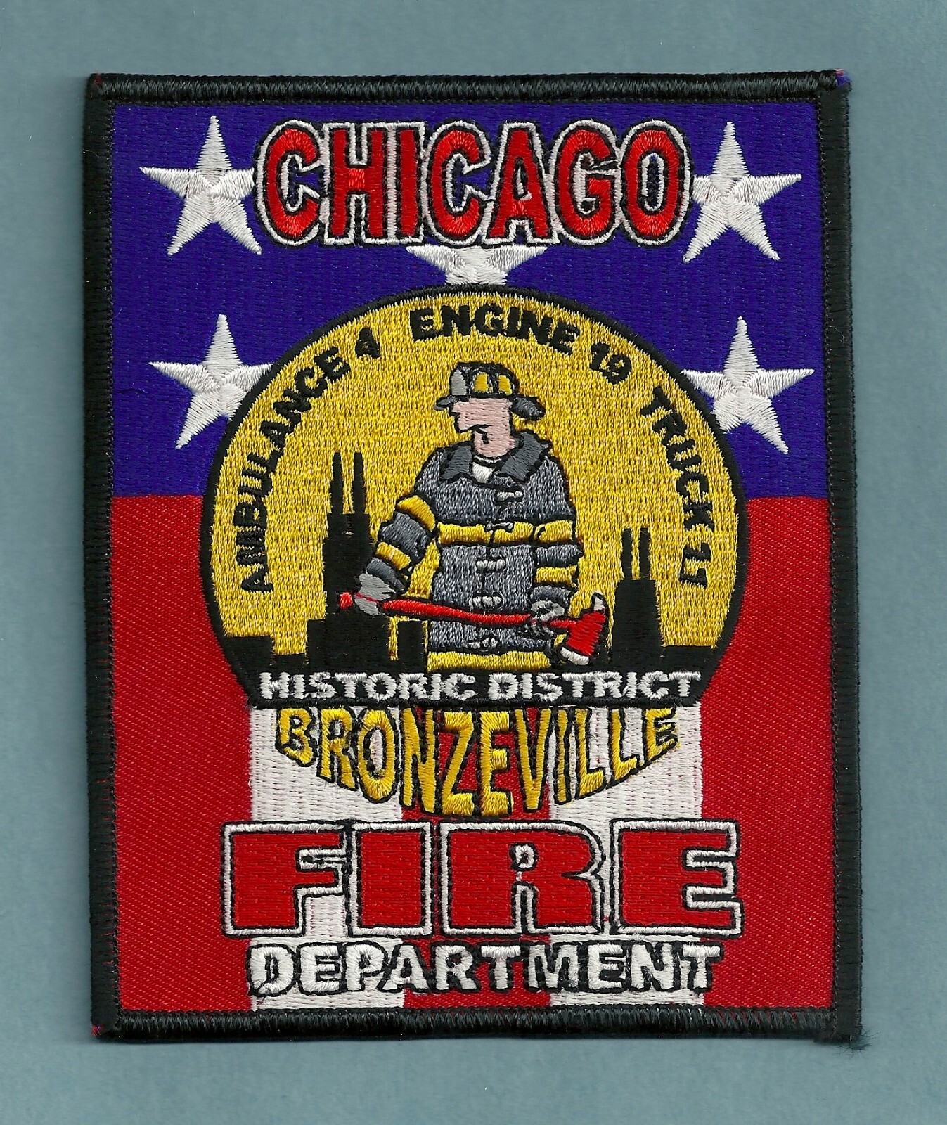 CHICAGO ENGINE 19 TRUCK 11 FIRE COMPANY PATCH BRONZEVILLE