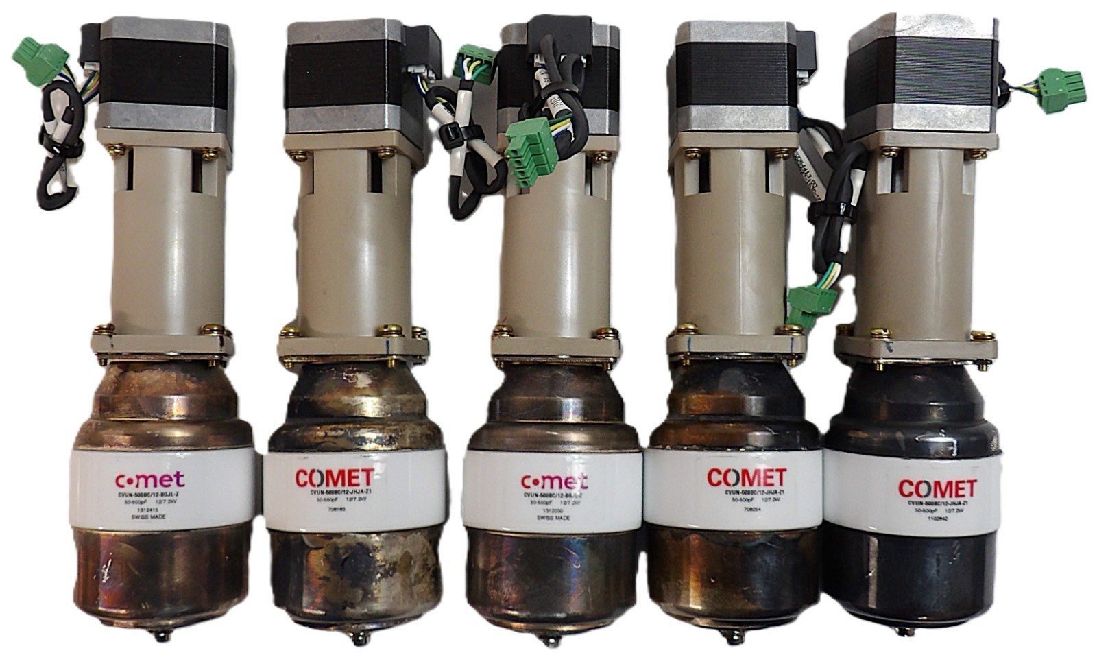 Comet CVUN-500BC RF Variable Vacuum Capacitor Lot of 5 Working