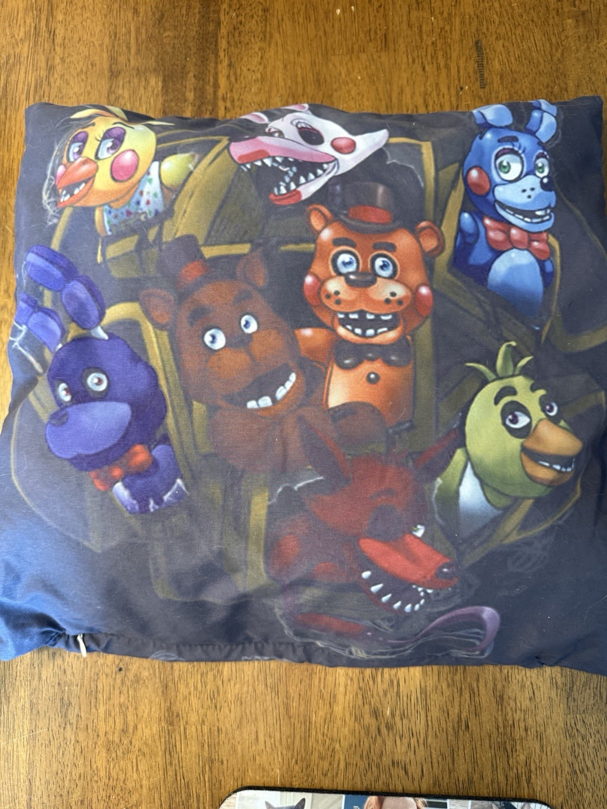 Five Nights at Freddy's Character Print Square Pillowcase Zip Closure Polyester