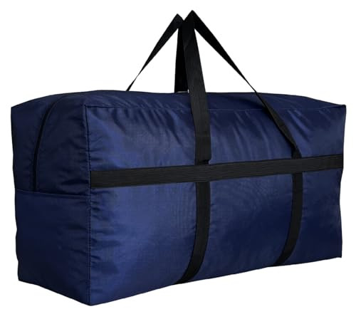 Extra Large Storage Duffle Bag with Large - 35"(L) X 11.8"(W) X 19"(H) Blue