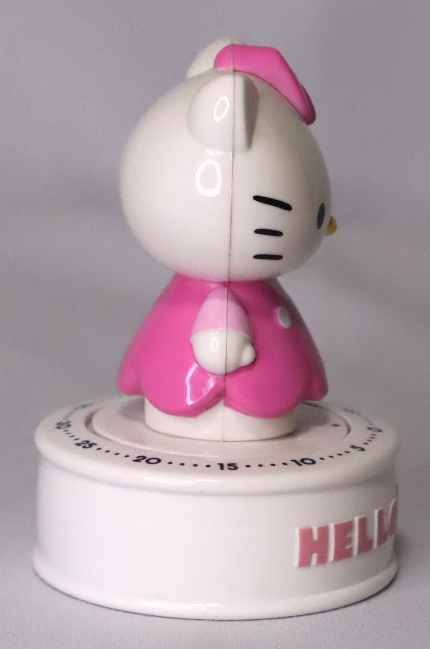 Sanrio 2012 Hello Kitty 60 minute Mechanical Kitchen Timer Discontinued