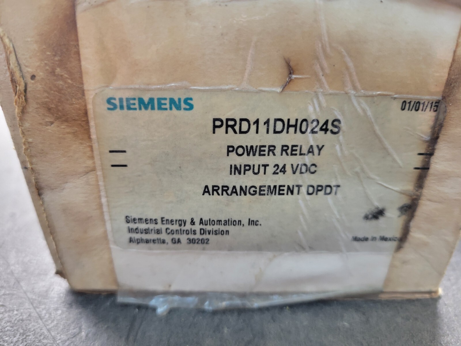 Siemens PRD11DH024S Power Relay