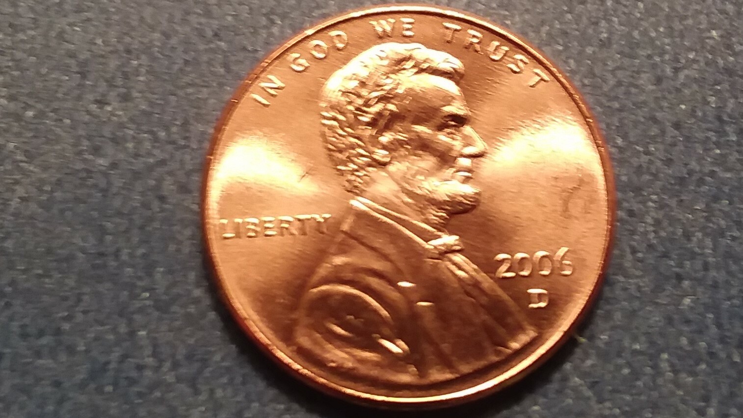 2006-D Brilliant Uncirculated Lincoln Cent.  Ships Free.  BU condition.