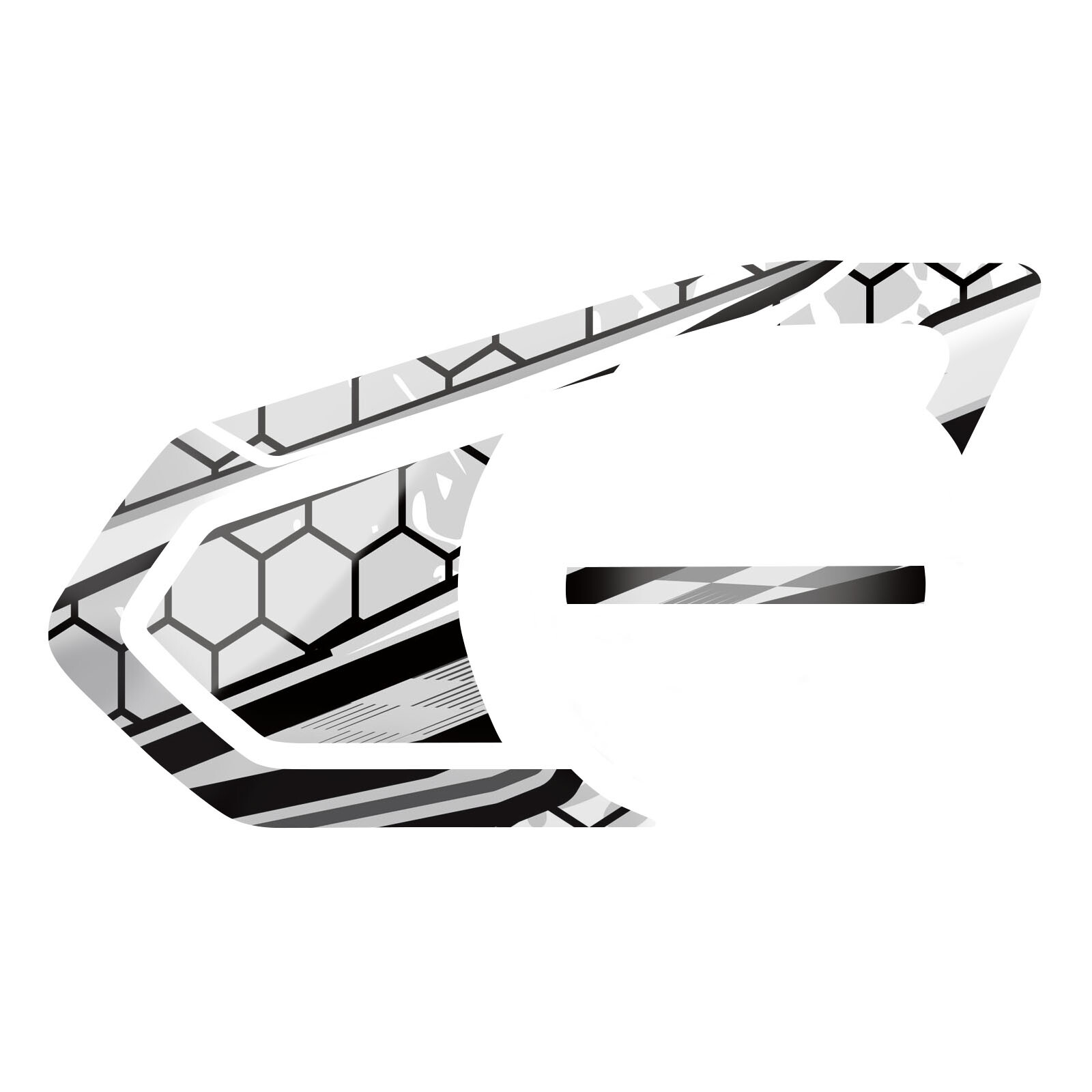 Fish Scales Device Surface Sticker For SENA 50S Intercom x1