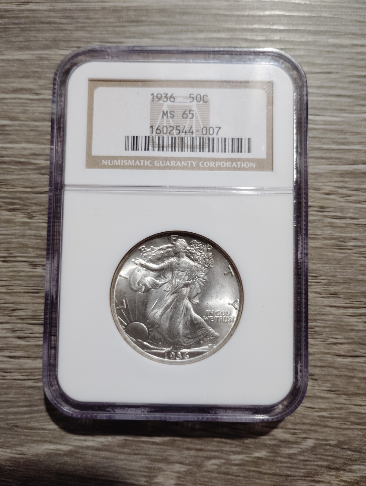 1936 Walking Liberty Half Dollar MS65 NGC