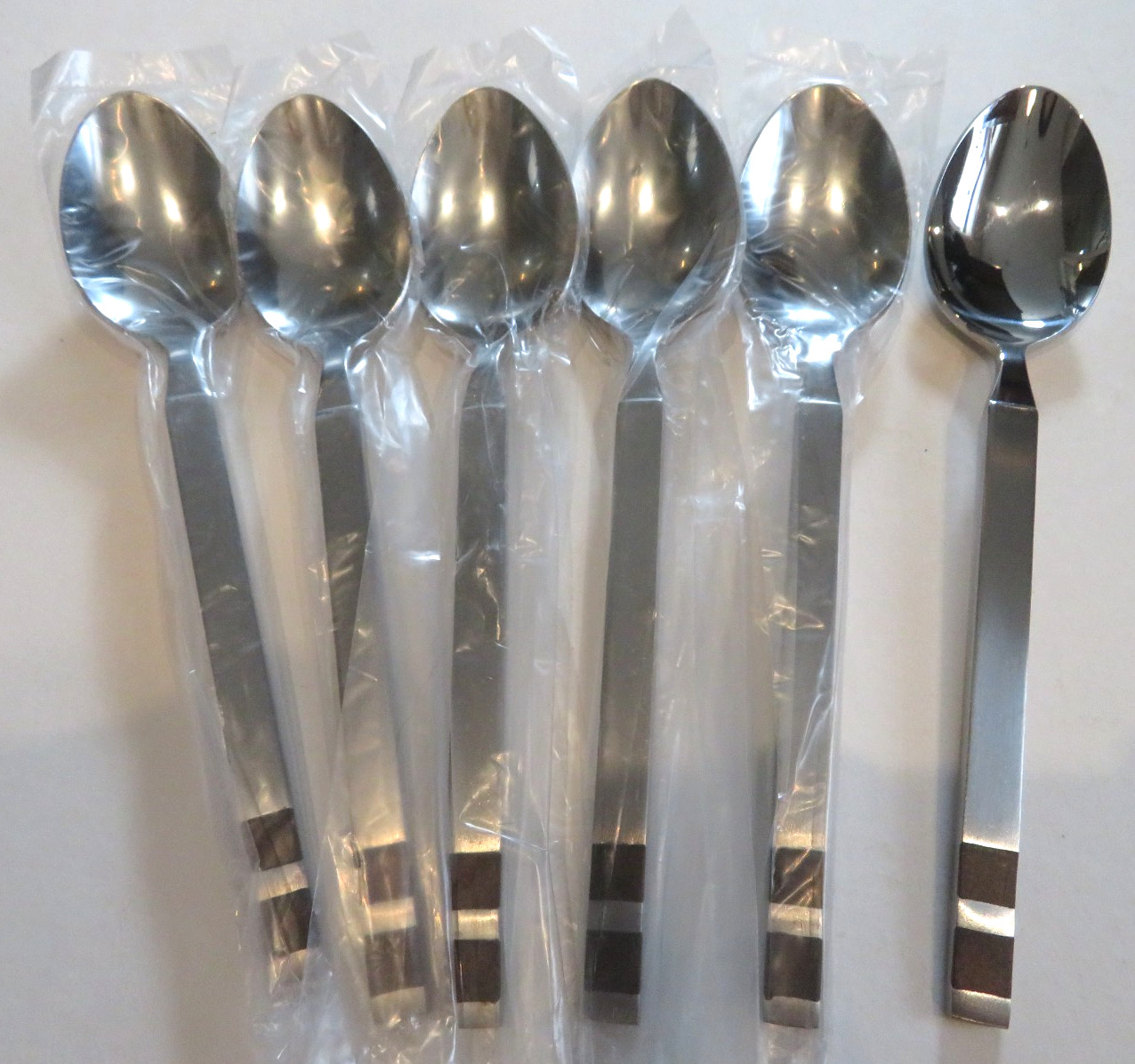 VTG NEW MCM lot of 6Pc 6.5" Teaspoons Stanley Roberts Stainless Crosspoint Spoon