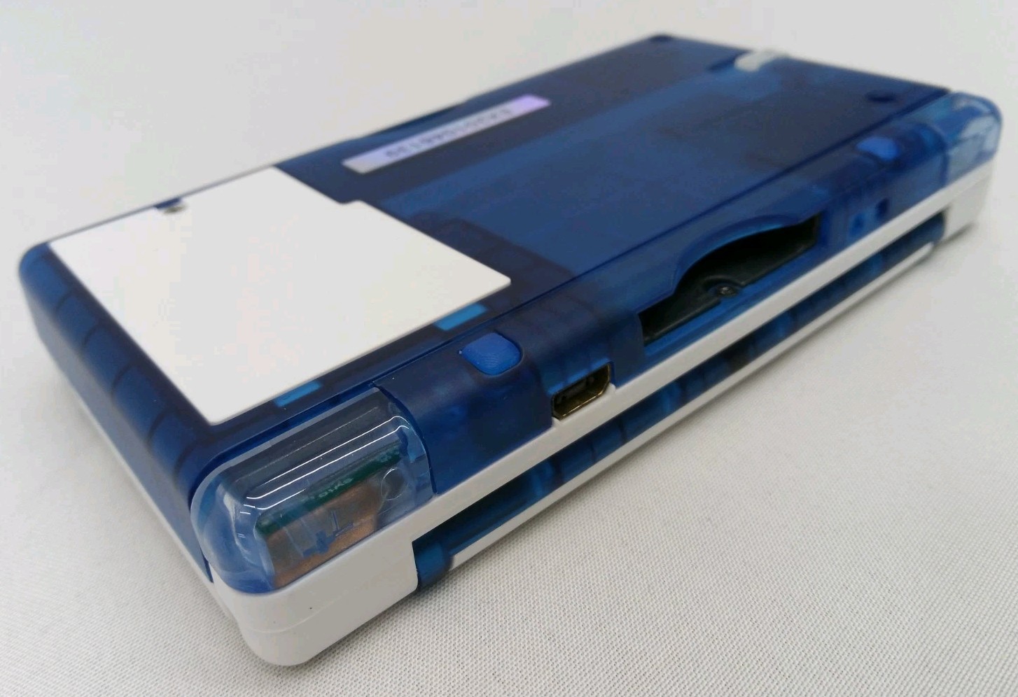 Nintendo DS Lite ReShell Deep Blue Wave Pink USB Cable Gameboy Advance GBA Nice
