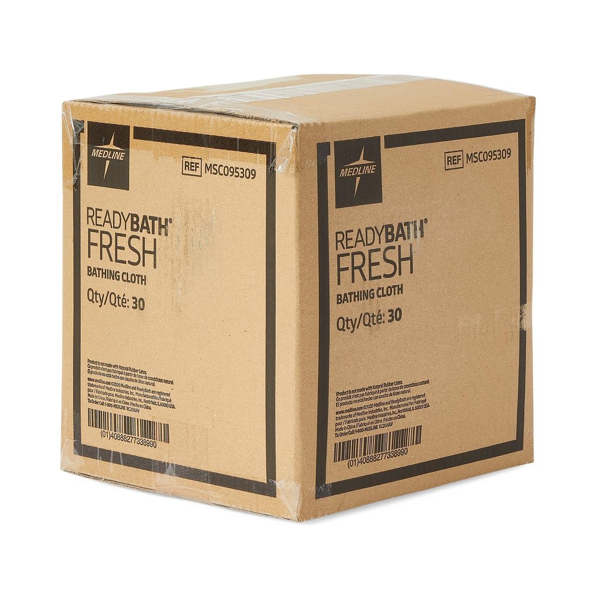 Medline ReadyBath Fresh Bathing Cloths MSC095309 - 30 pk Case