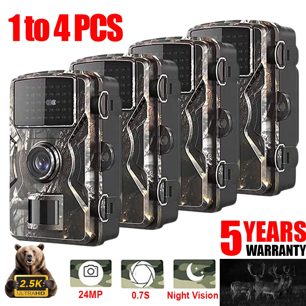 Wildlife Hunting Trail Camera Full HD 1440P Night Vision Motion Waterproof Cam