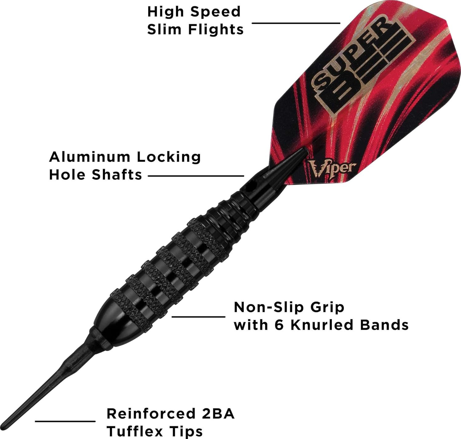 Viper Super Bee Soft Tip Darts, 16 Grams