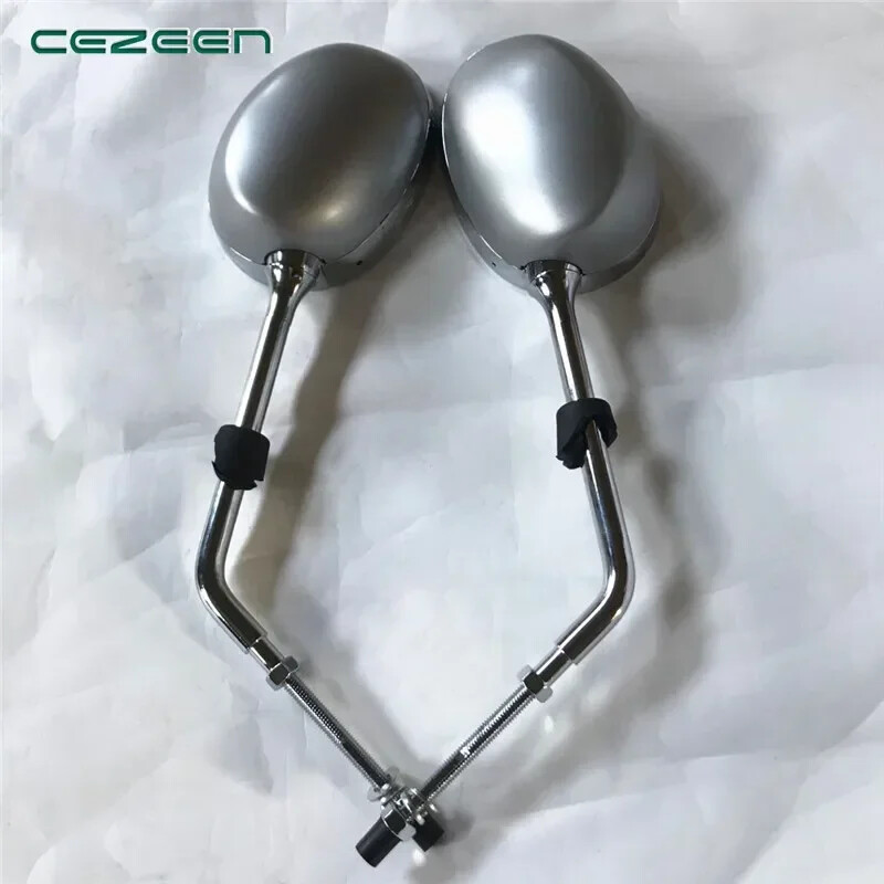 2pcs for Peugeot motorcycle Django rearview mirror black gray chrome