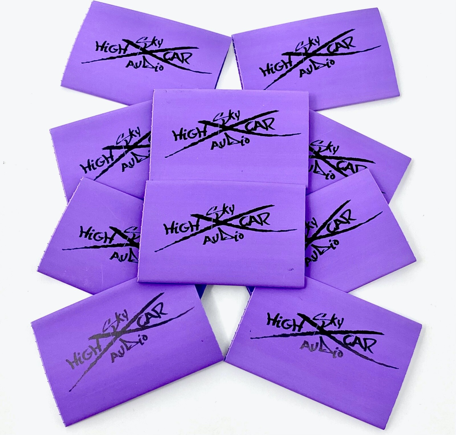 (10) 2/0 or 1/0 Gauge PURPLE 1.5" x 2" Heat Shrink Tube 4 Ring Terminals Tubing