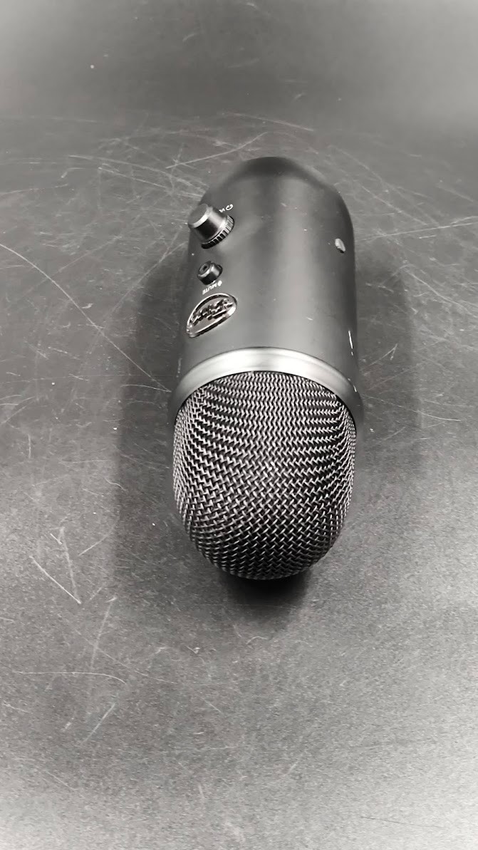 Blue Yeti Microphone Used Working Black