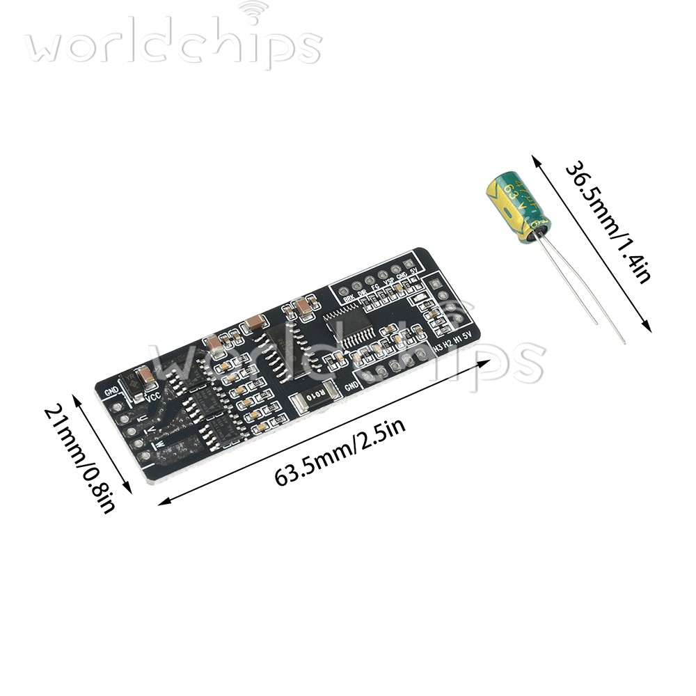 BLDC Hall Sensor 3Phase Brushless DC Motor Driver Board Speed Controller DC7-40V