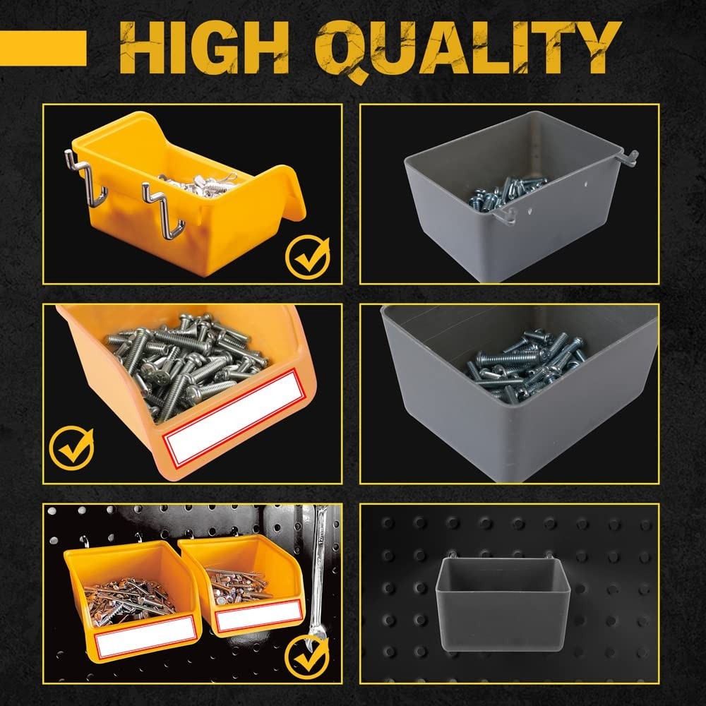 Complete 260-Piece Pegboard Hook Set: Durable & Versatile Workspace Solution