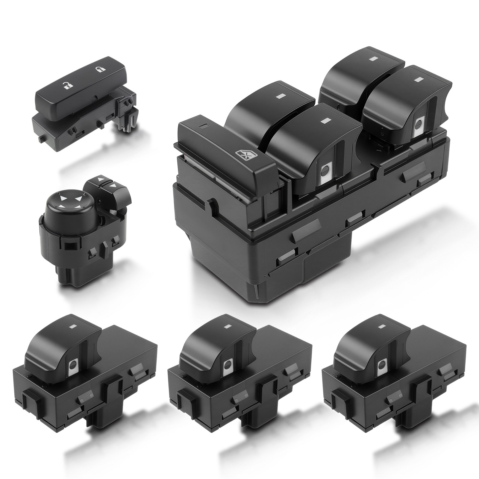 Full Set Power Window Control Switch For Chevy Silverado GMC Sierra 2009-2014