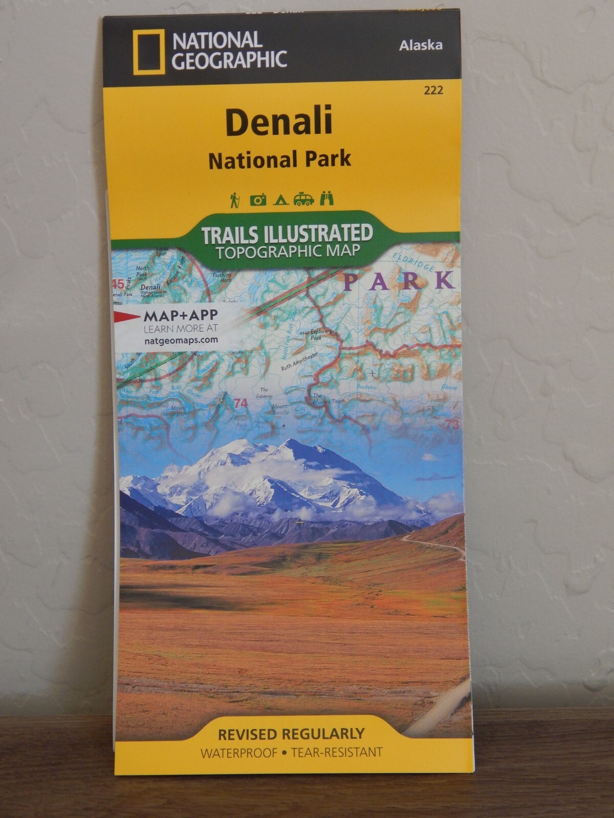 National Geographic - Denali National Park trail map - Alaska