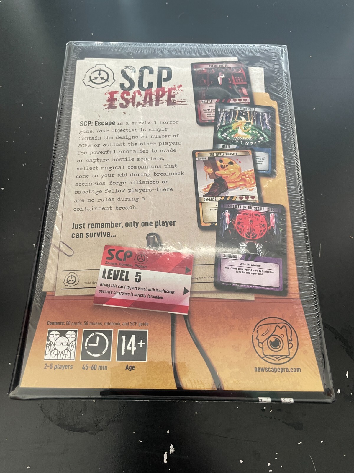 SCP Escape Card Game (OOP - New in Box)