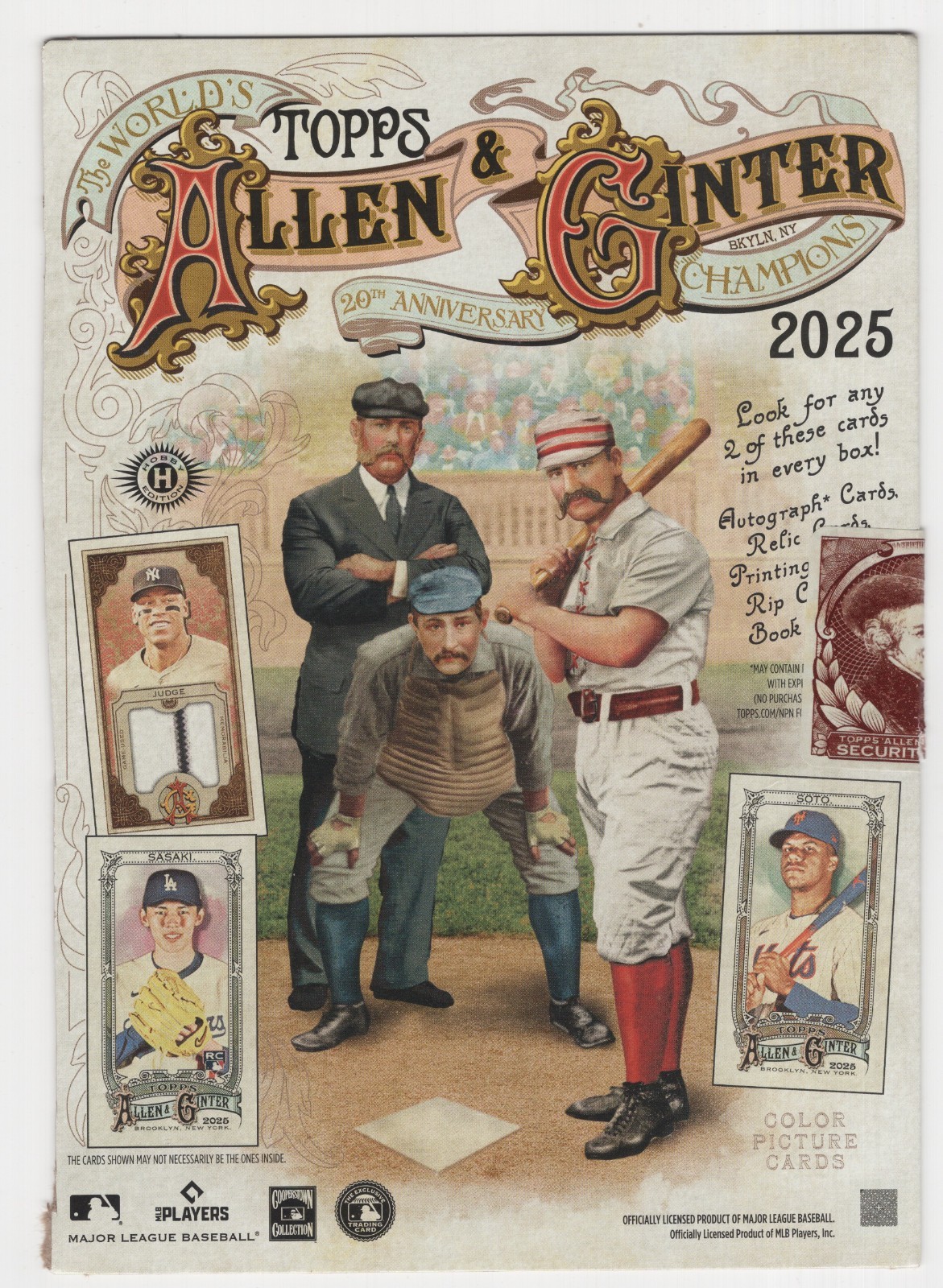 2025 TOPPS ALLEN & GINTER BASEBALL MINI INSERT CARDS YOU PICK