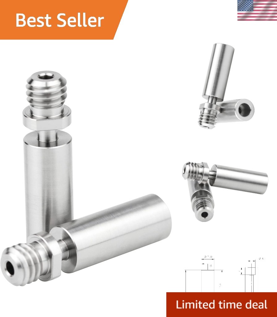 High-Performance 2pcs Titanium Heat Breaks for Creality 3D Printers - All-Metal