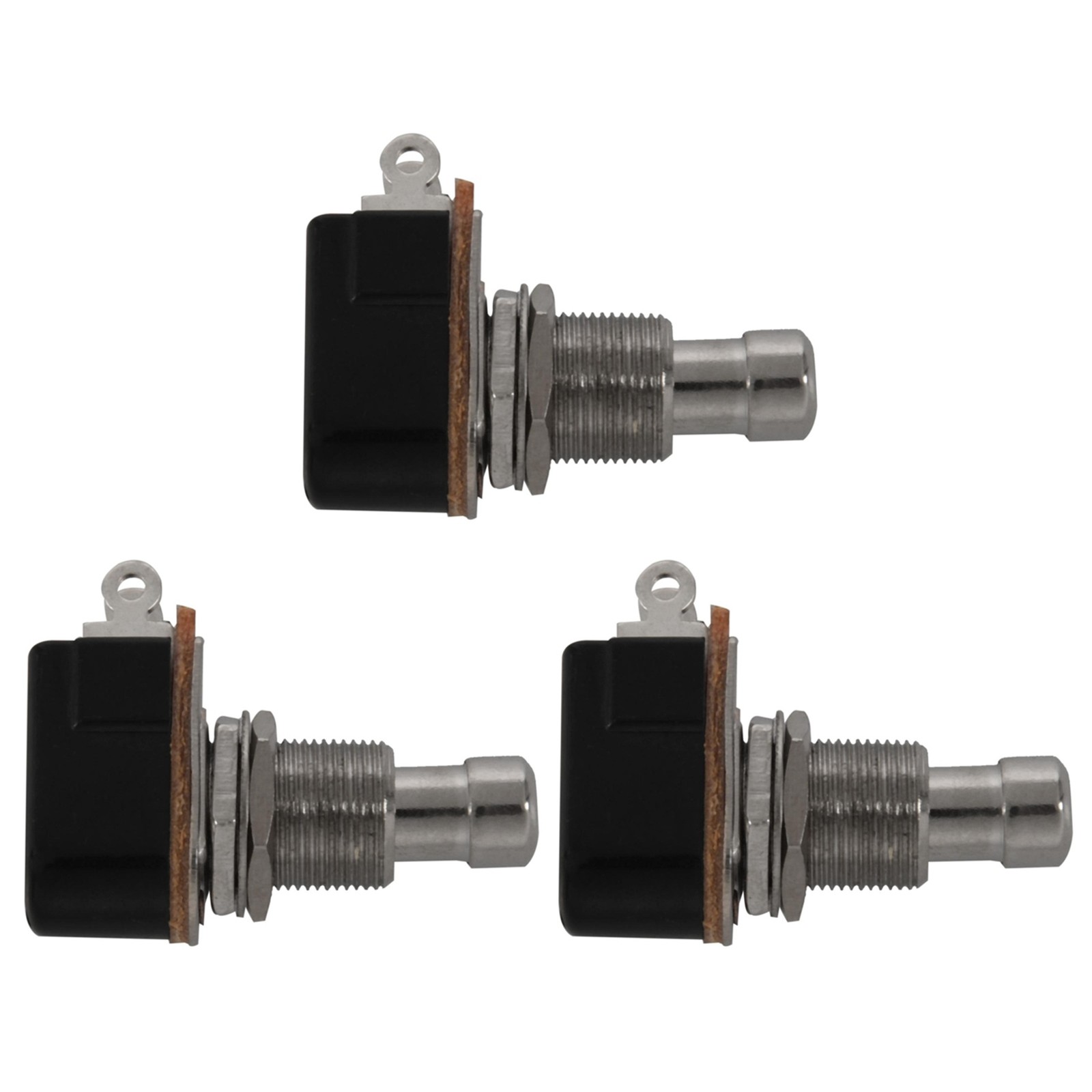 3X Guitar Pedal 2 Pin SPST Momentary Effects Push Button Foot  M2A16588