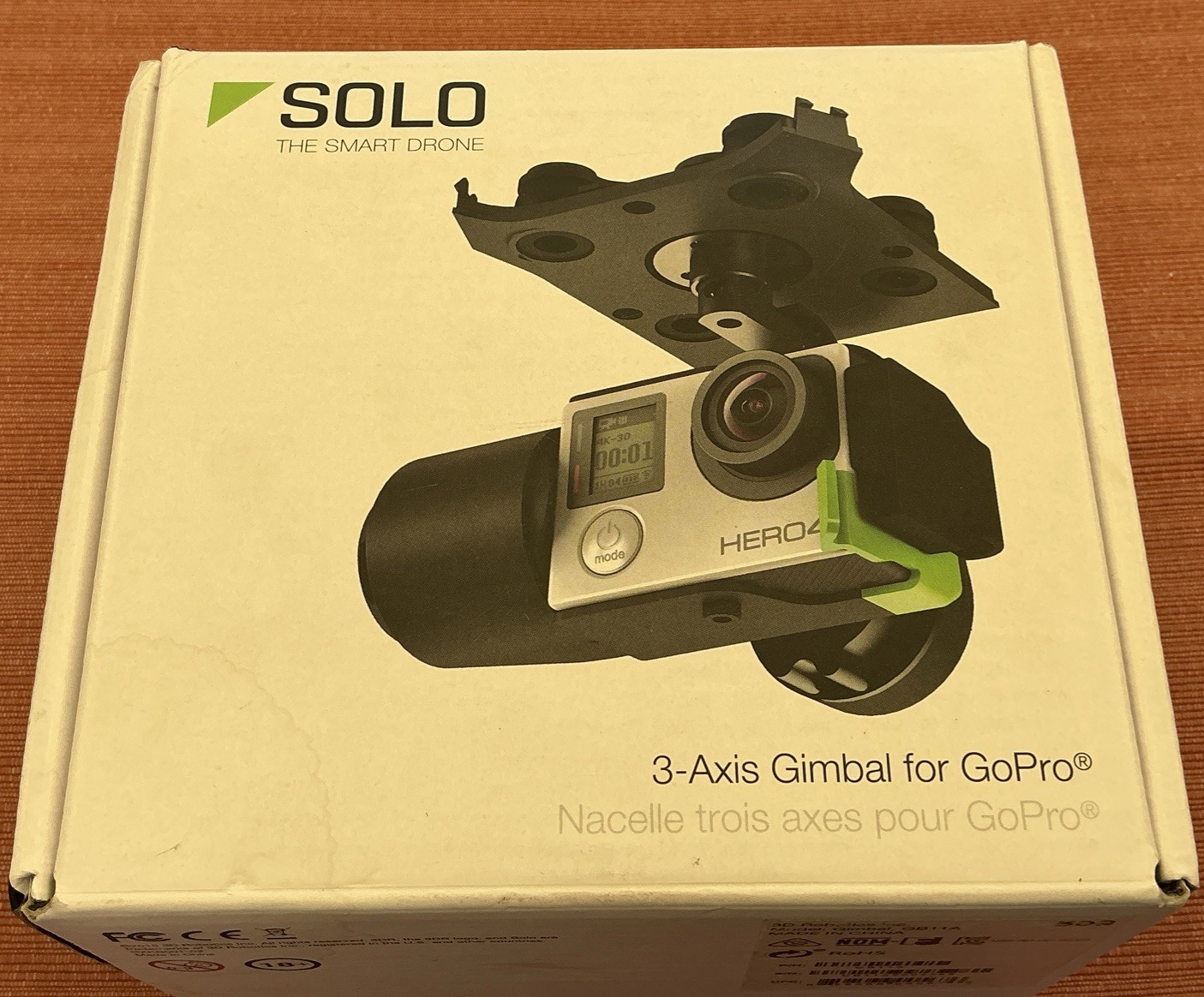 NOB 3DR Solo Model GB11A 3-Axis Gimbal for GoPro Go Pro New Drone Camera Mount