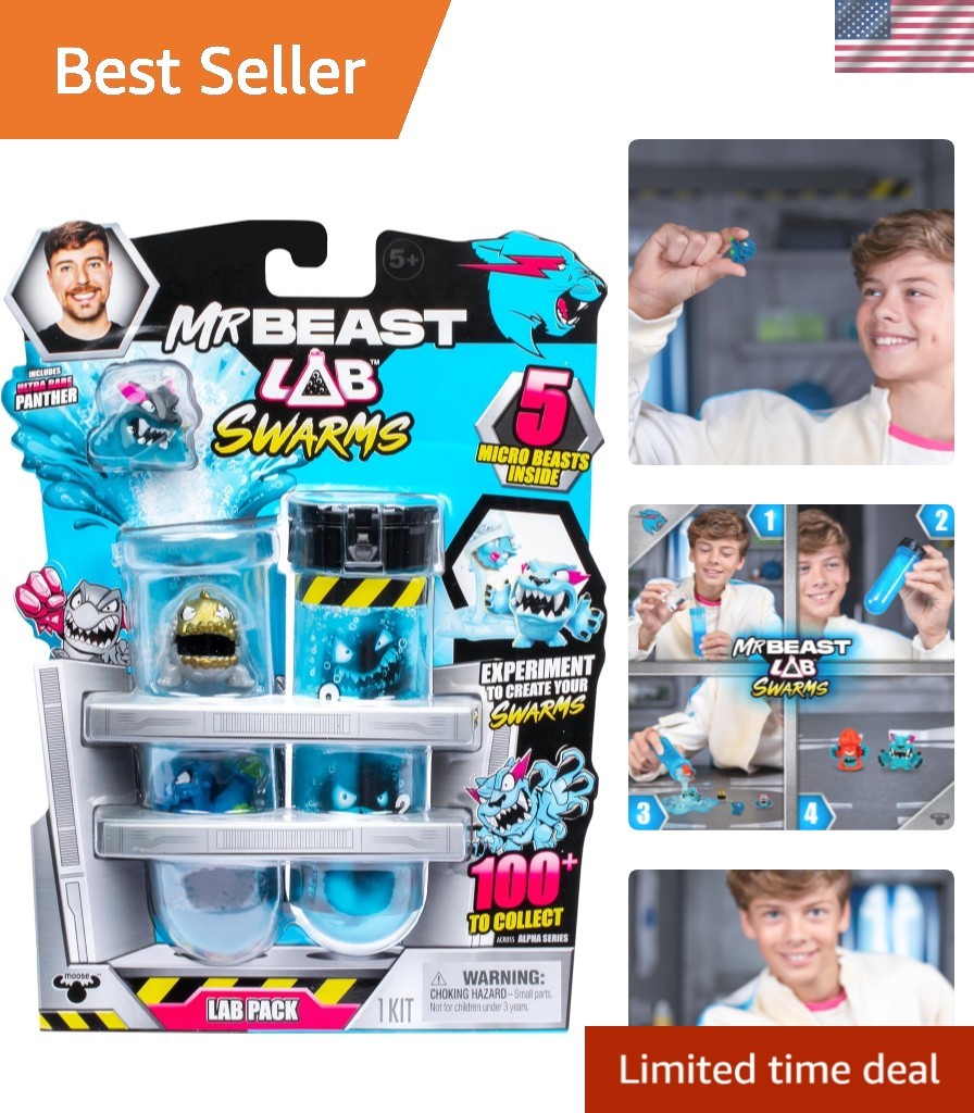 Swarms Lab Pack, Experiment By Adding Water, Shaking  Tube & Revealing 5 PK o...
