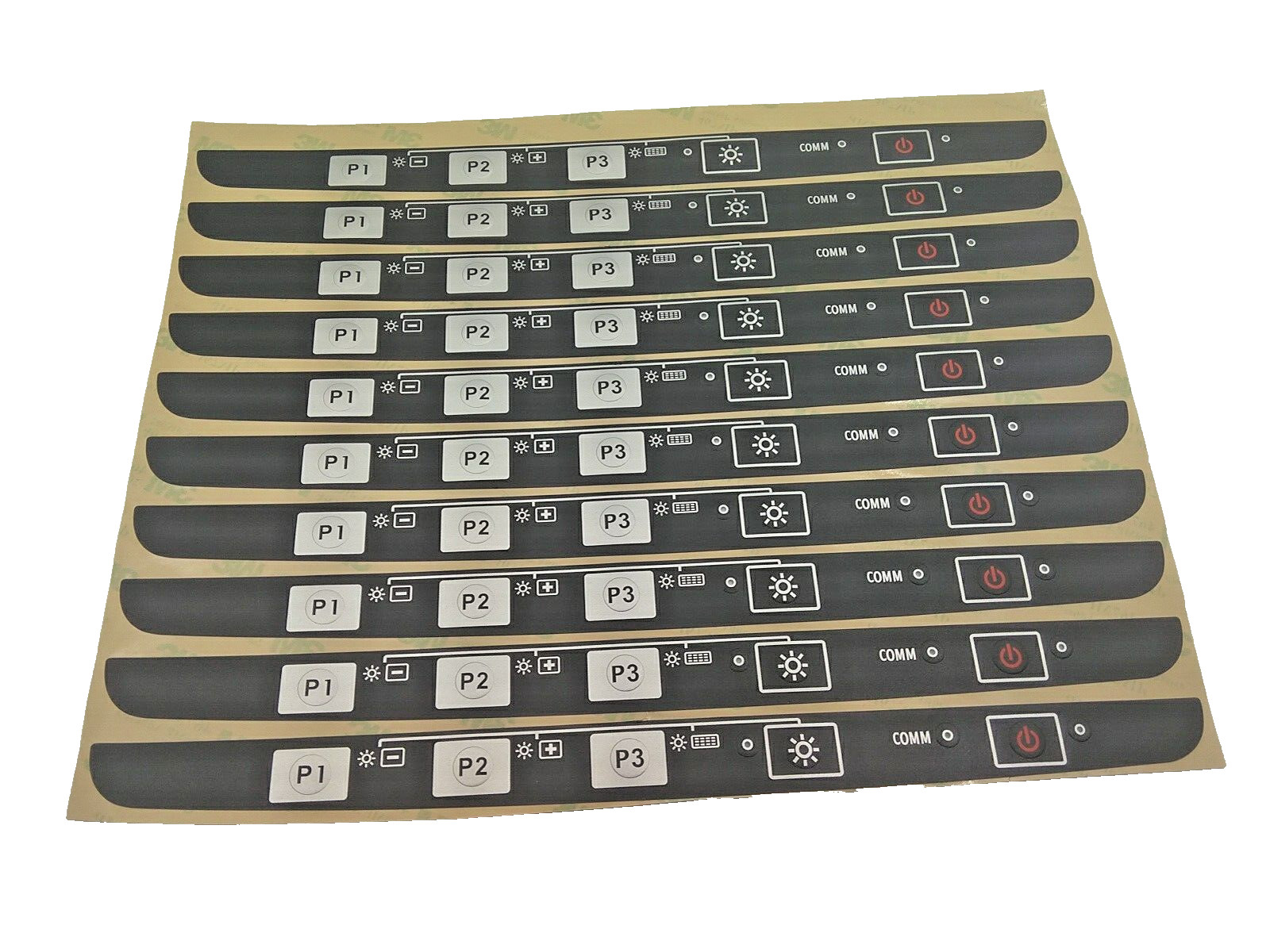 Lot of 10 Symbol  VC5090 half screen power function program keys overlays