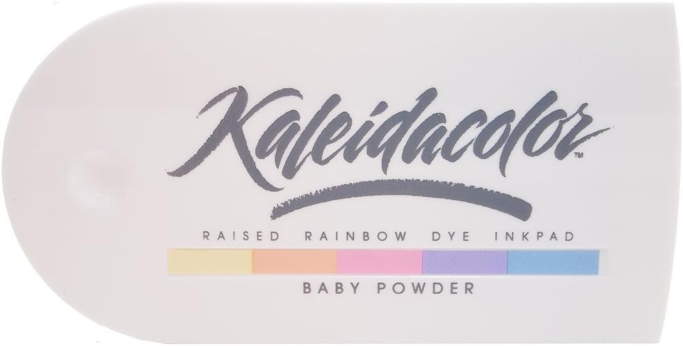 New Kaleidacolor 5 Color Dye Inkpad, Baby Powder LOOK Free shipping