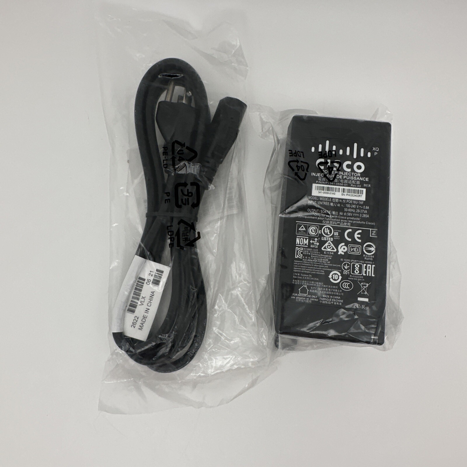 Cisco 72-0259 AC Power Cord Cable 7ft North America C13 NEMA 5-15P 2.1m …10