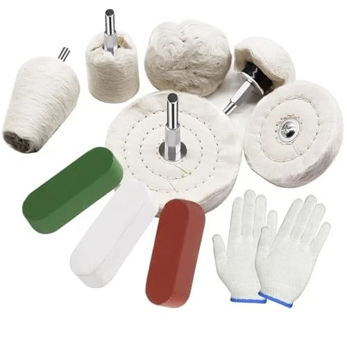 10Pcs Buffing Wheel Kits,Polishing Wheels Buffing Pads for Drill for Metal Al...