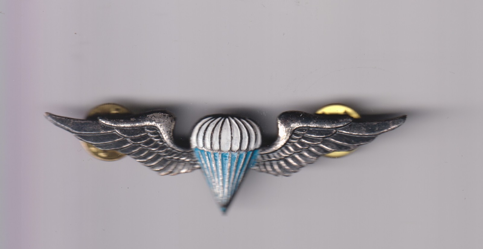 South African jump wings painted metal well made blue inner Parachute brevet