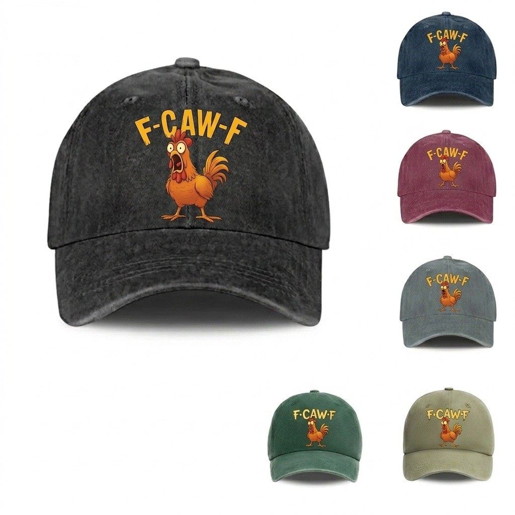 F-CAW-F Funny Slogan Hat Unisex Humor Meme Style Graphic Cap Trendy Gift