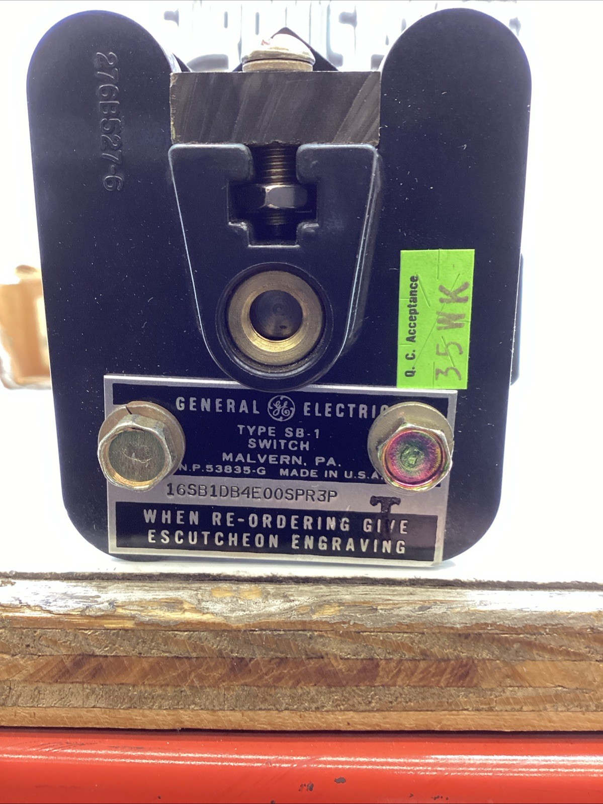 General Electric Type SB-1 Switch 16SB1DB4E00SPR3P NIB