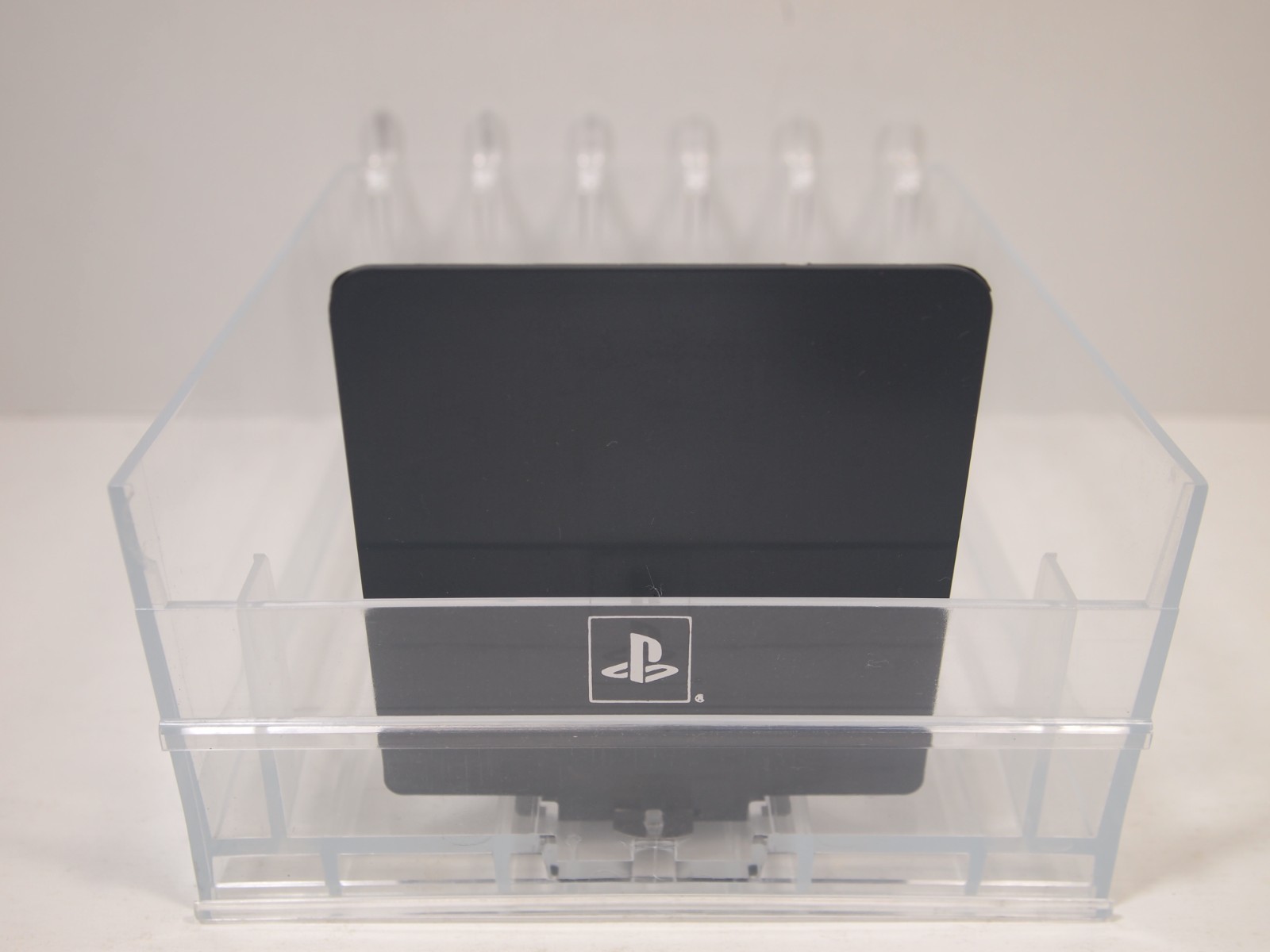 Official PlayStation PS1 Clear Retail Store Push Tray Game Shelves Vintage
